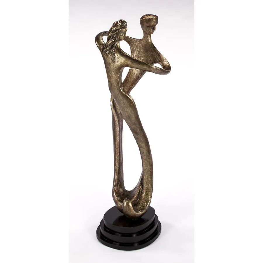 As One - Modern Dancing Couple Floor Sculpture