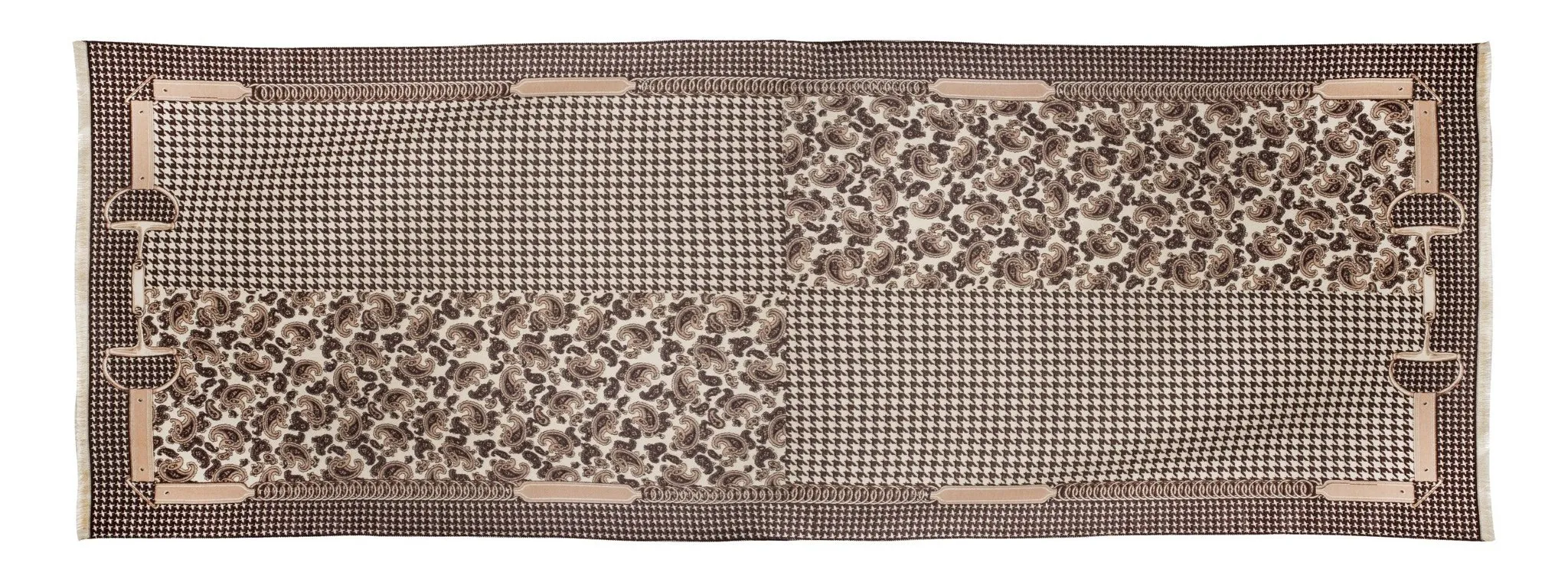 AWST Int'l Acrylic Cashmere Snaffle Bit and Houndstooth Scarf/Shawl