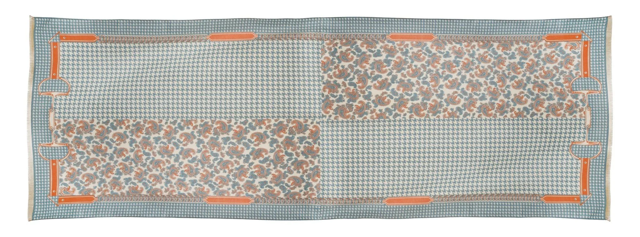 AWST Int'l Acrylic Cashmere Snaffle Bit and Houndstooth Scarf/Shawl