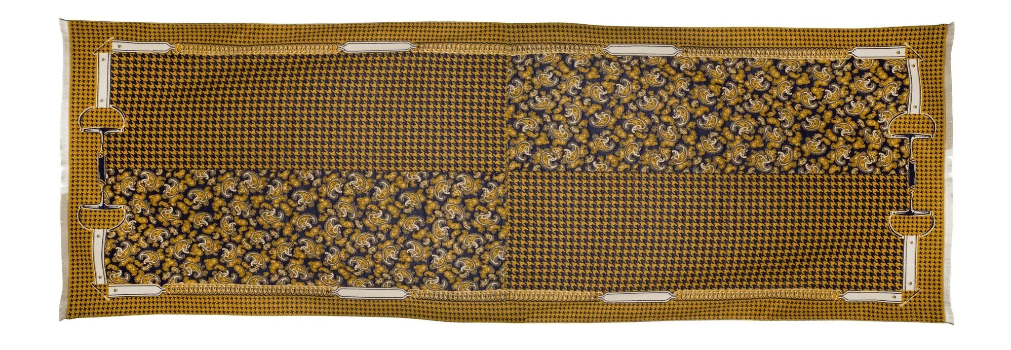 AWST Int'l Acrylic Cashmere Snaffle Bit and Houndstooth Scarf/Shawl