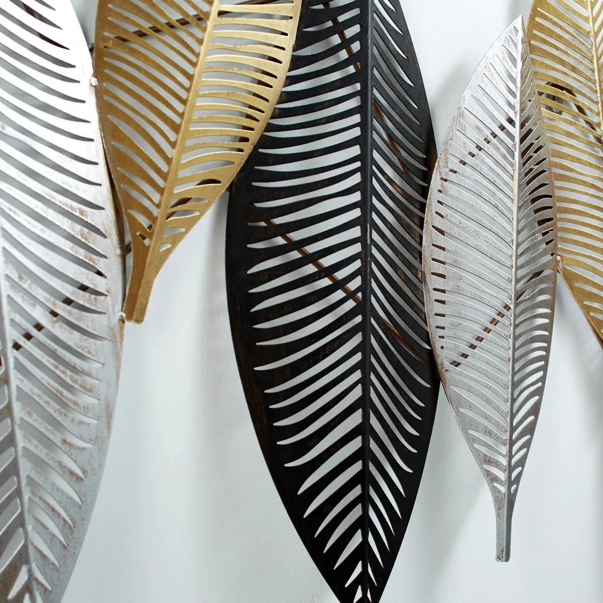 Banana Leaf Metal Wall Art