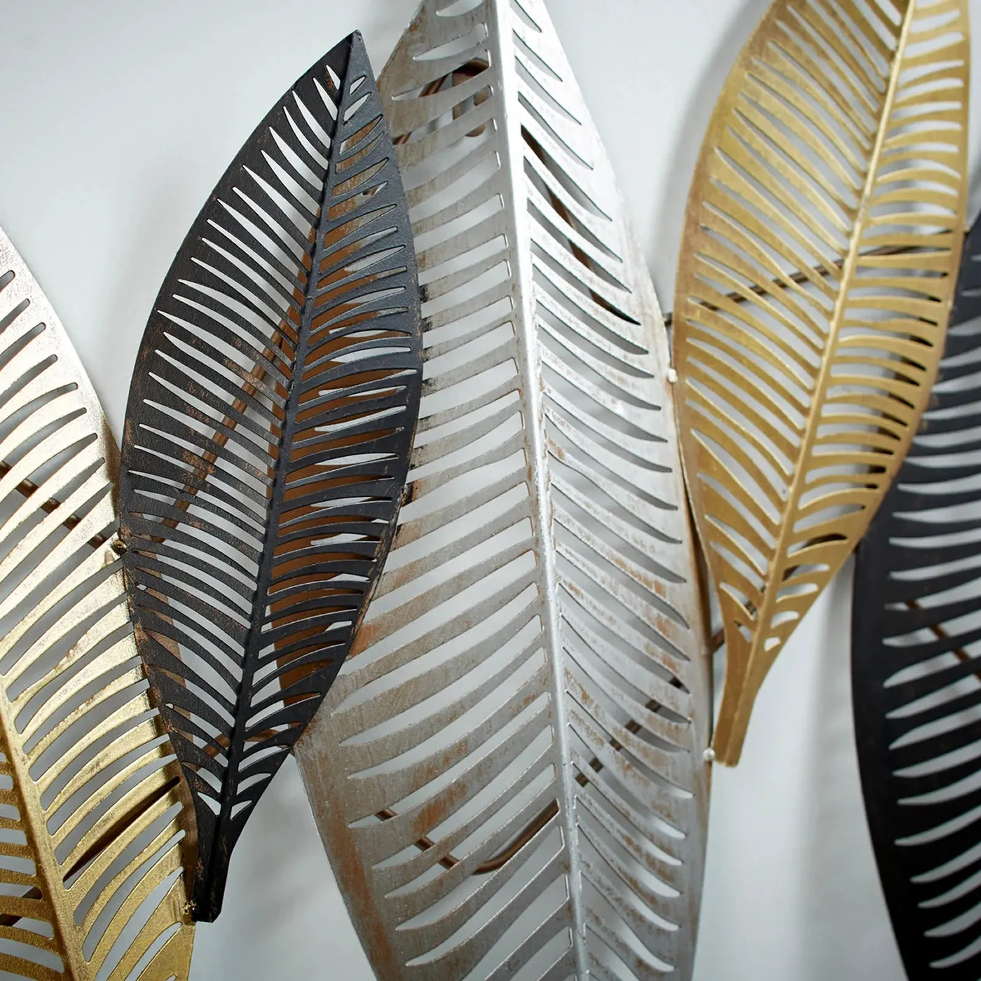 Banana Leaf Metal Wall Art