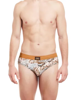 Body X Printed Briefs-BX06B Tiger Print