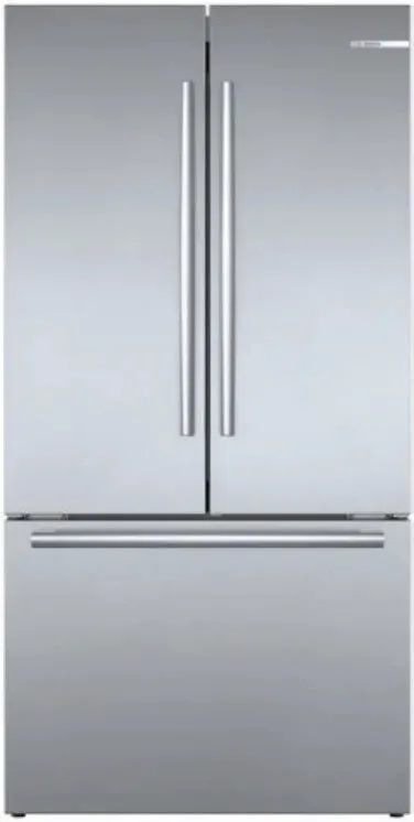 Bosch 800 Series B36CT80SNS 36 Inch Smart Counter Depth French Door Refrigerator with 21 cu. ft. Capacity, Ice Maker, Internal Water Dispenser, Touch Control Panel, LED Light, VitaFreshPro, Dual Evaporators, MultiAirFlow: Stainless Steel