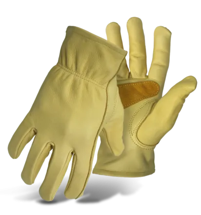 Boss Grain Cowhide Leather Driver With Palm Patch Gloves