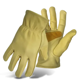 Boss Grain Cowhide Leather Driver With Palm Patch Gloves