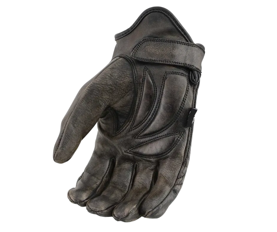 Brown Leather Riding Gloves
