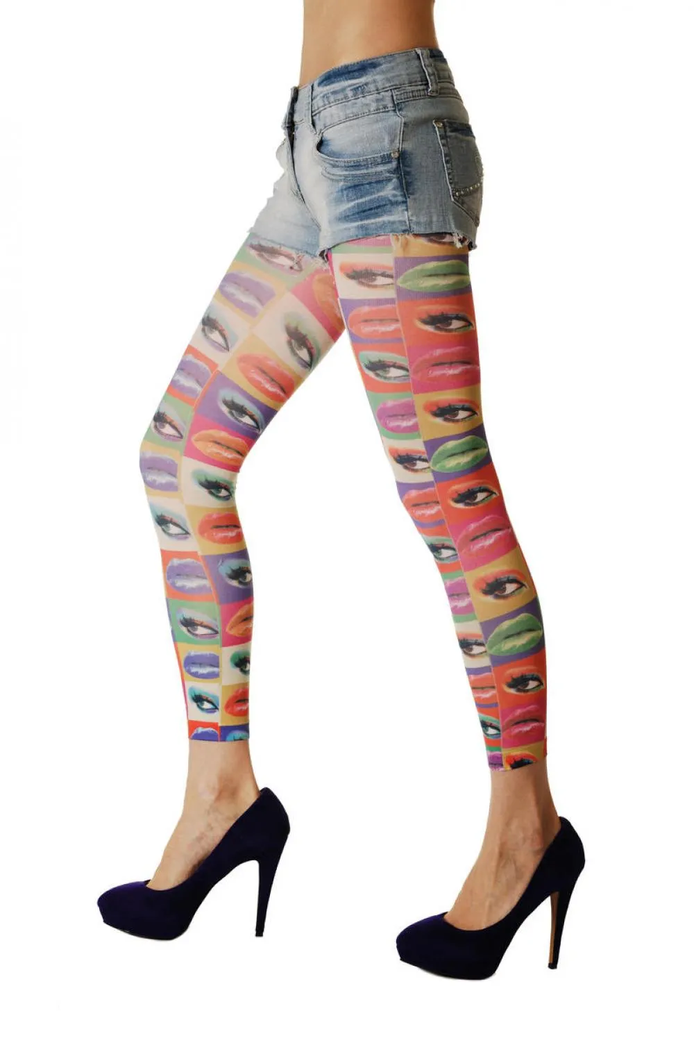 Colourful Lips & Eyes Footless