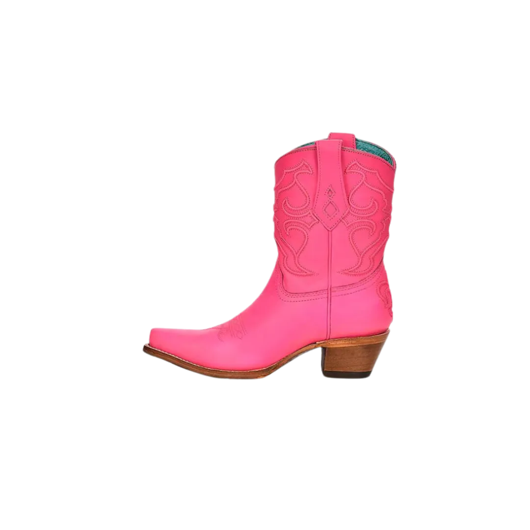 Corral Women's Shark Print Square Toe Pink Boots