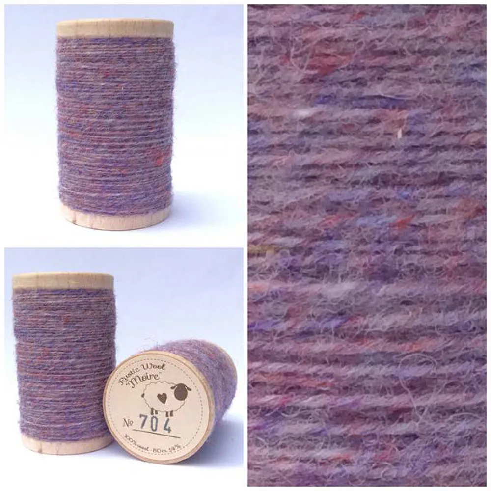 ELECTRIC VIOLET Hand Dyed Fat EIGHTH Wool Fabric for Wool Applique and Rug Hooking