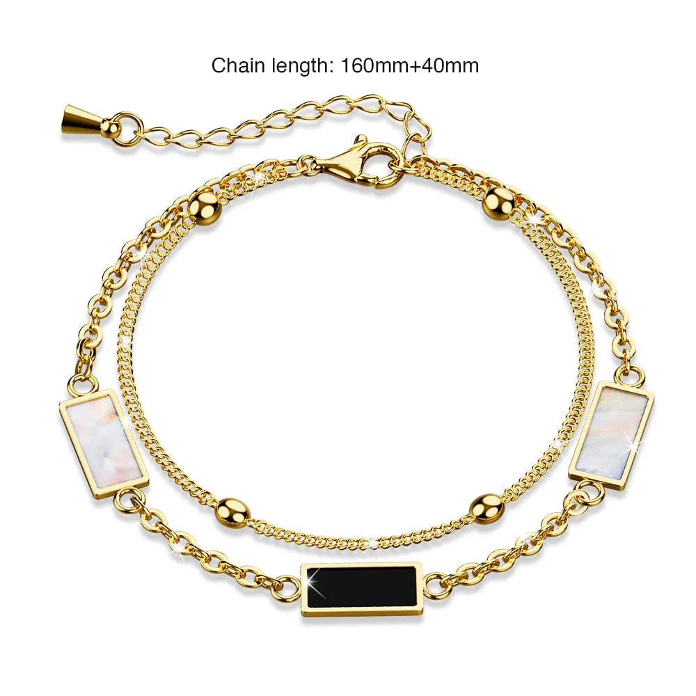 Esme Quadrate Layered Bracelet
