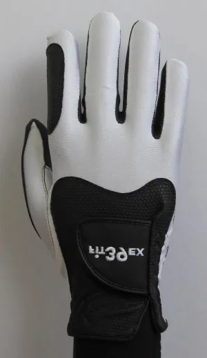 FIT39 Golf Glove - White/Black (Right-Hand)