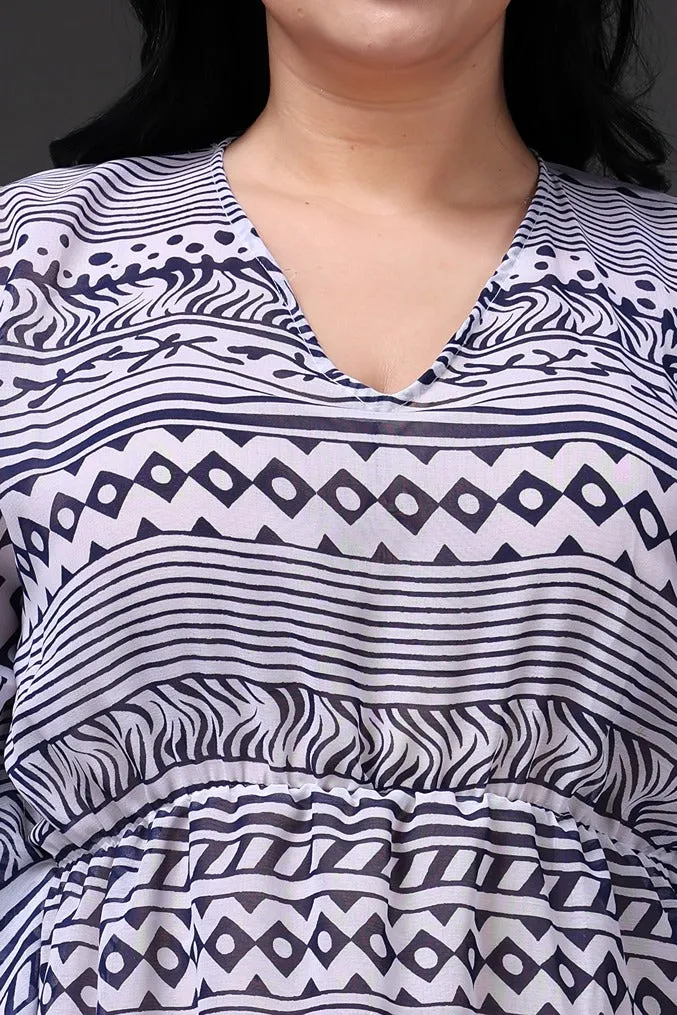 Geometric Printed Kaftan