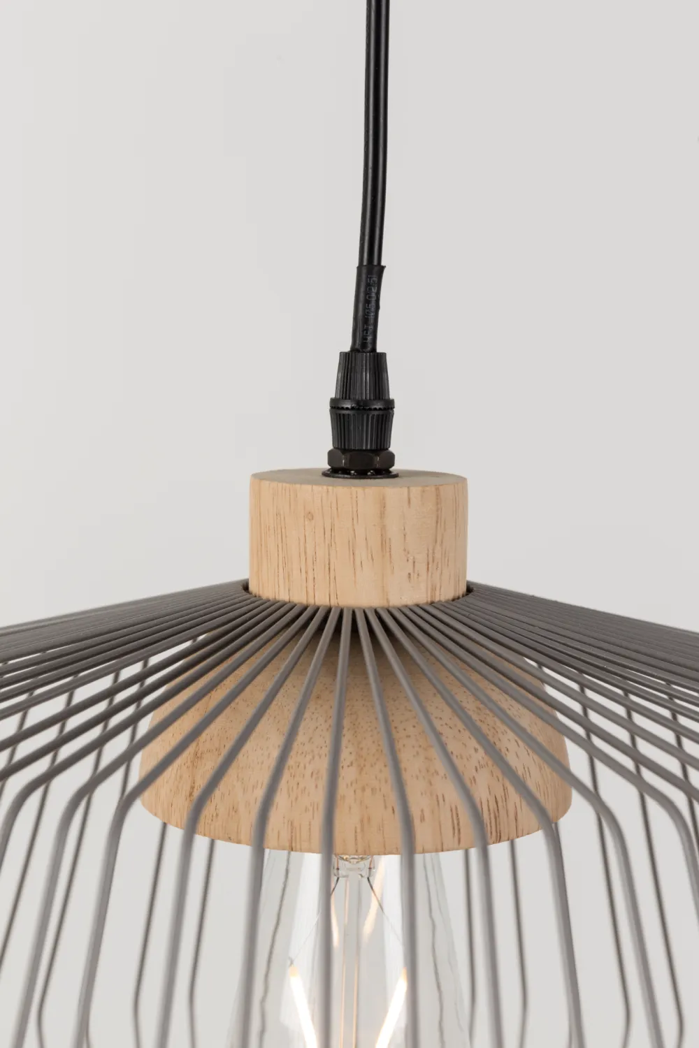 Gray Wide Cage Pendant Lamp | Zuiver Birdy