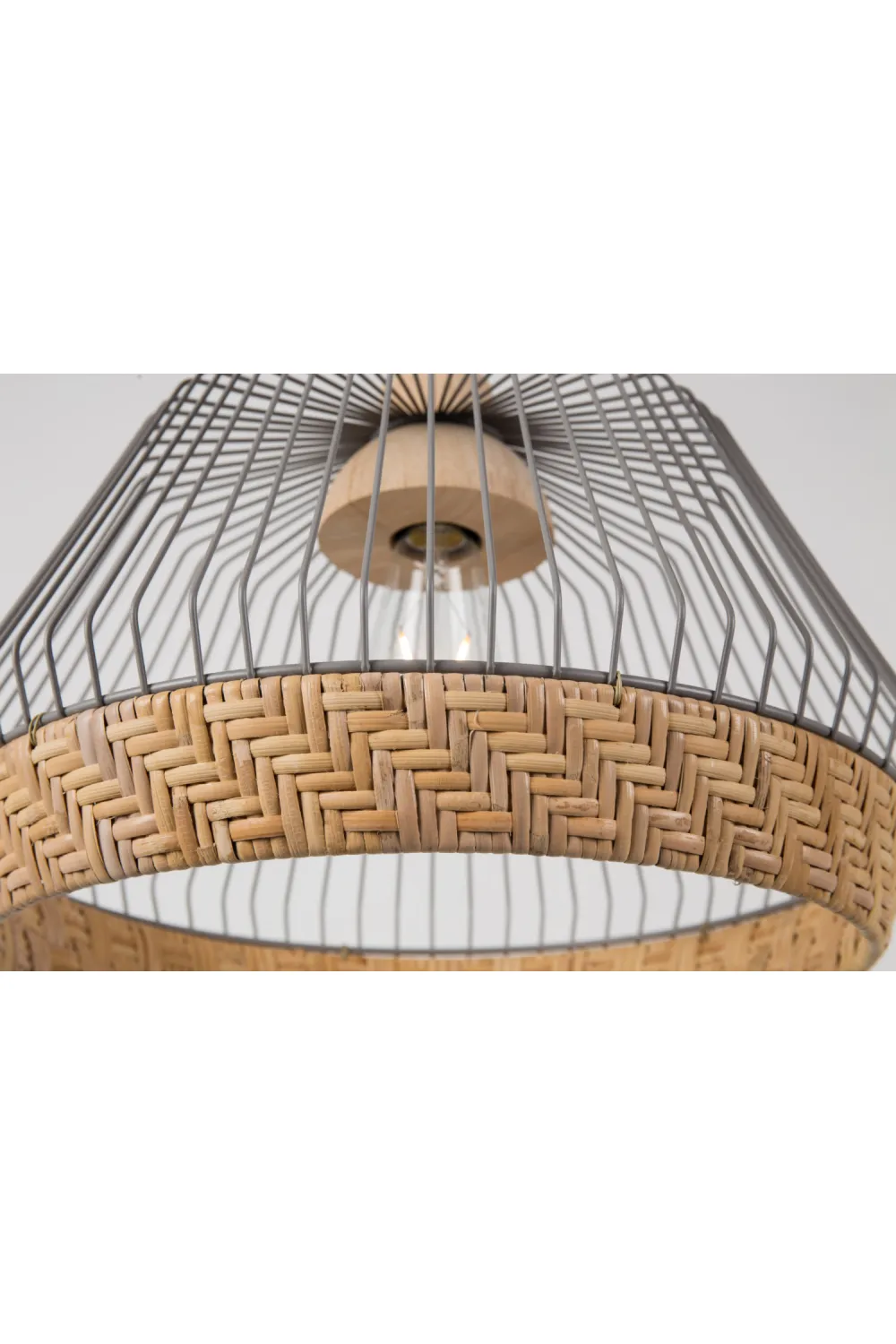 Gray Wide Cage Pendant Lamp | Zuiver Birdy