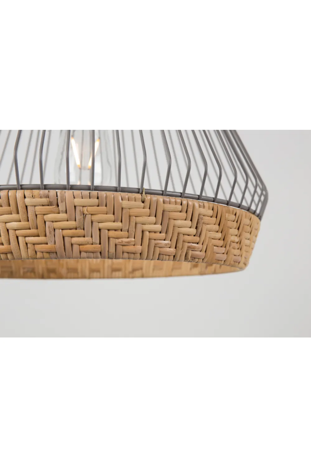 Gray Wide Cage Pendant Lamp | Zuiver Birdy
