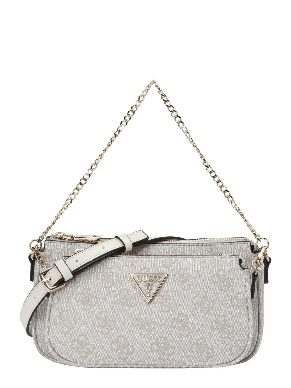 Guess Noelle shoulder bag, grey/light gray