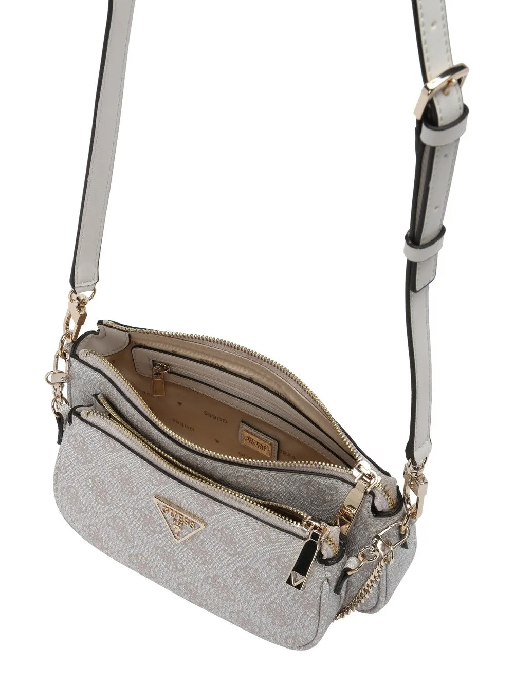 Guess Noelle shoulder bag, grey/light gray