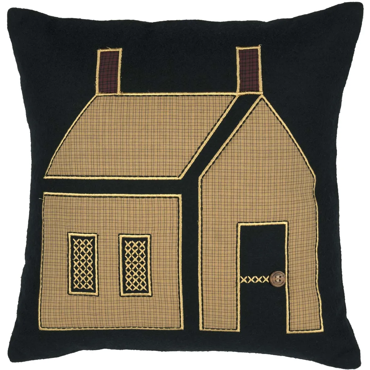Heritage Farms Primitive House Pillow 18x18