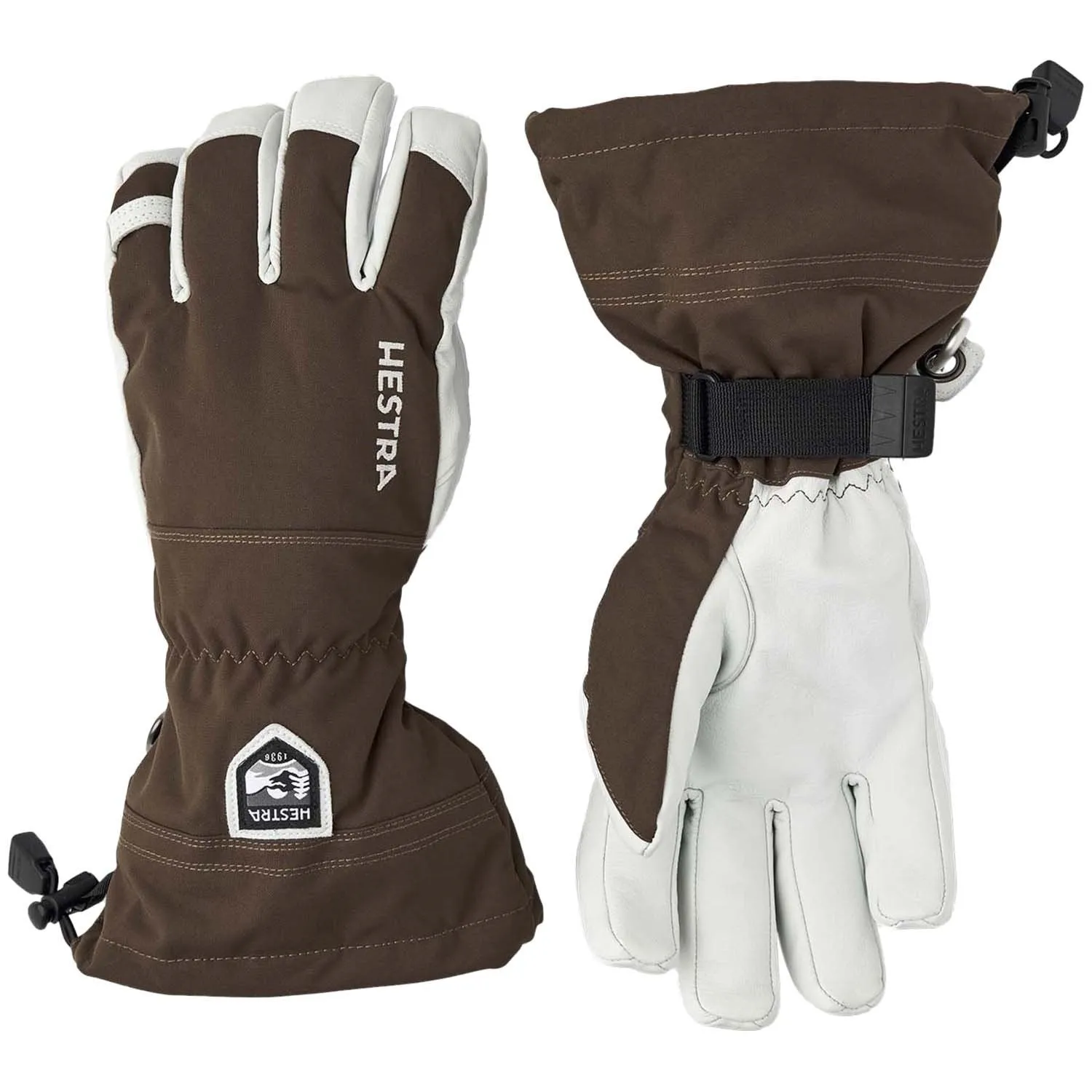 Hestra Army Leather Heli-Ski Gloves - Espresso Brown