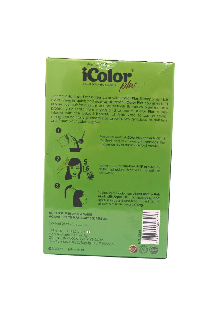 iColor 10piece/pack Hair Dye Shampoo 30ml