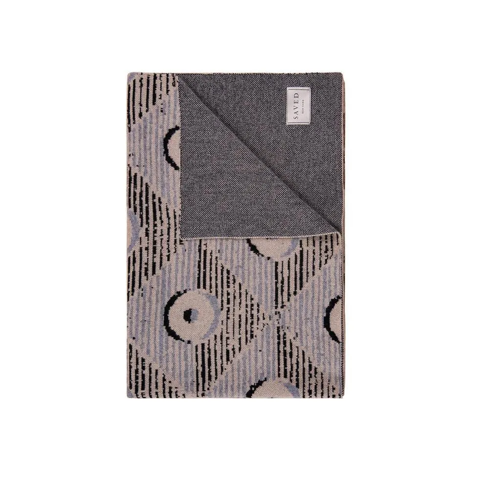 Lavender Domino Cashmere Blankets by Saved NY