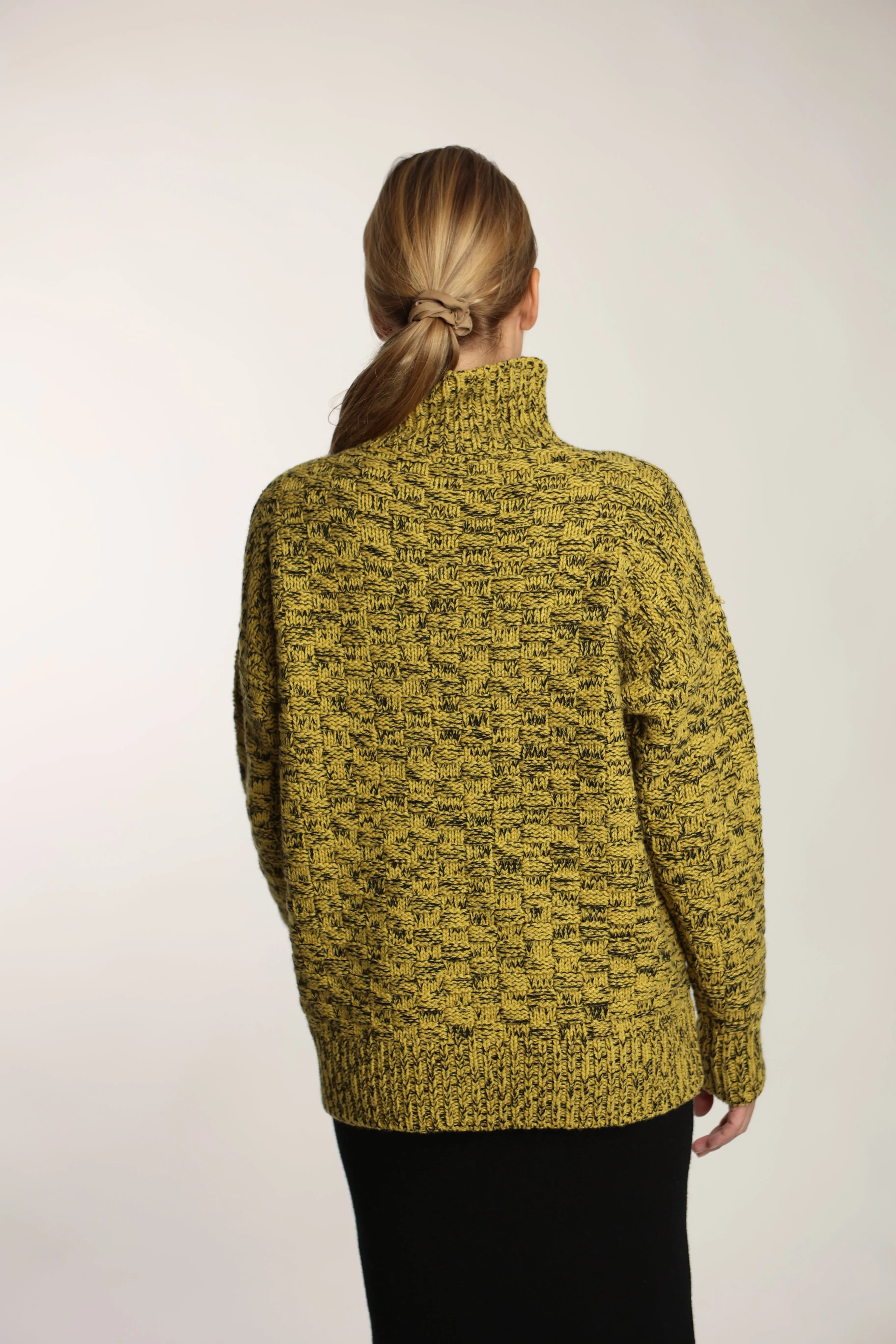 Lupetto Damier eco cashmere