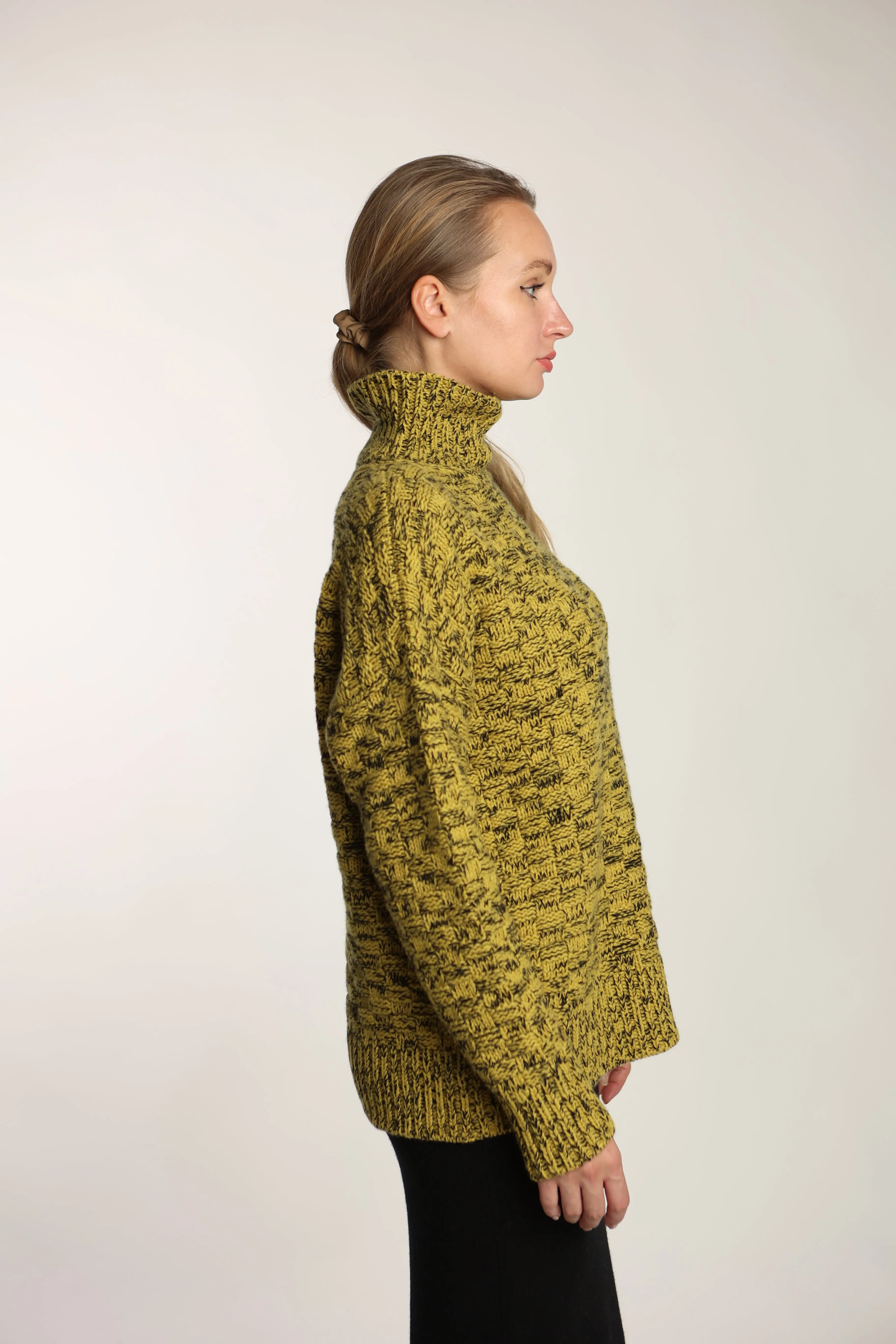 Lupetto Damier eco cashmere