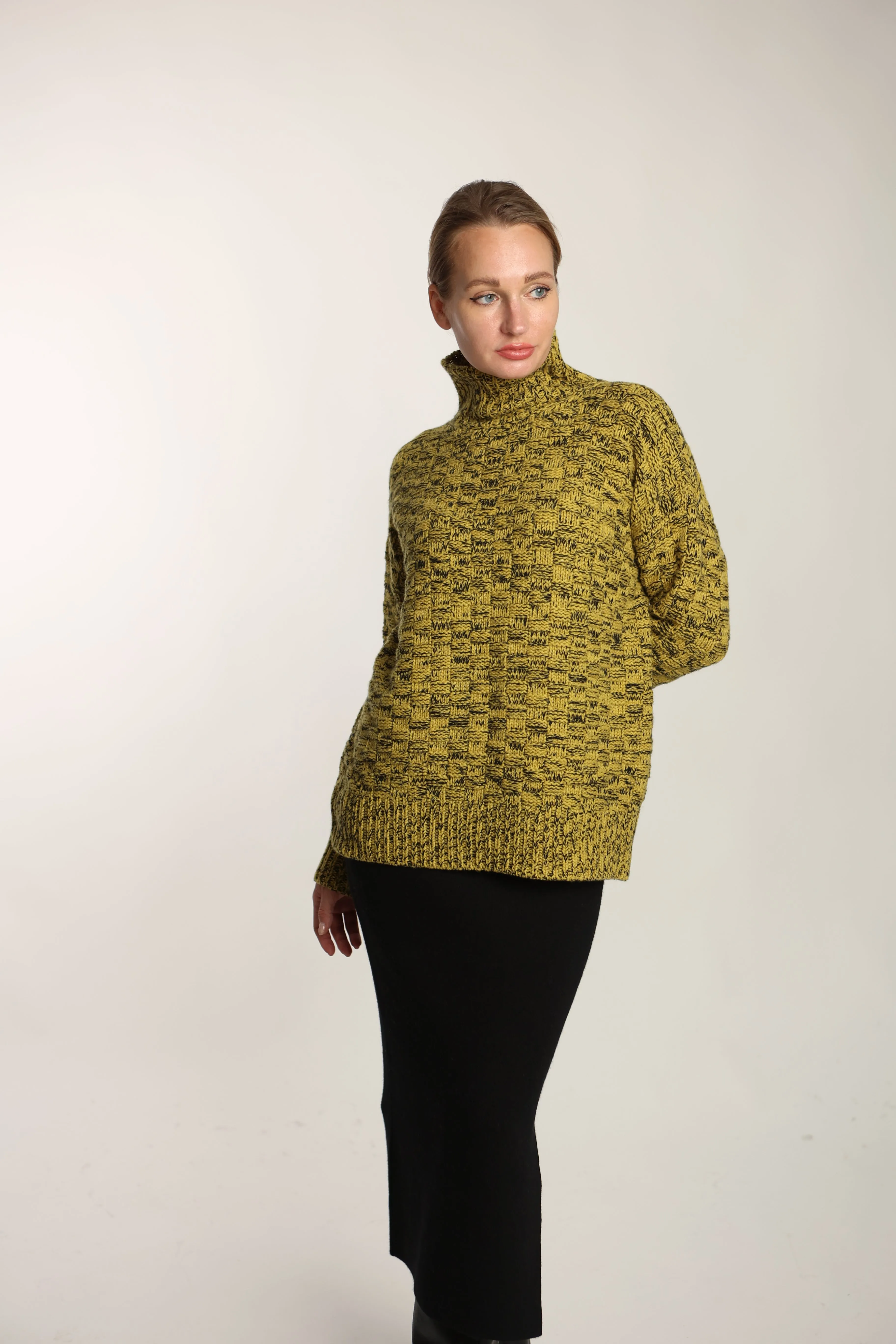 Lupetto Damier eco cashmere