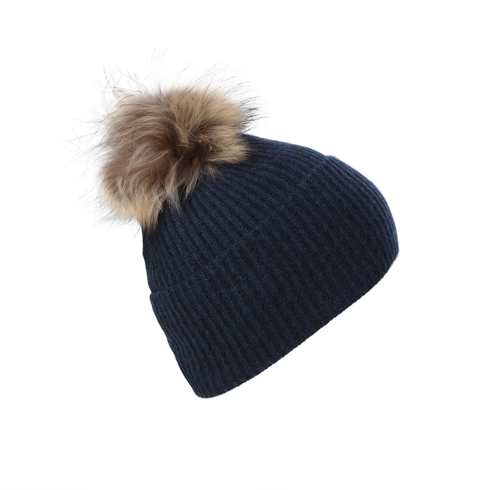 Luxury Rib Deep Turn Up Ladies Beanie Astral