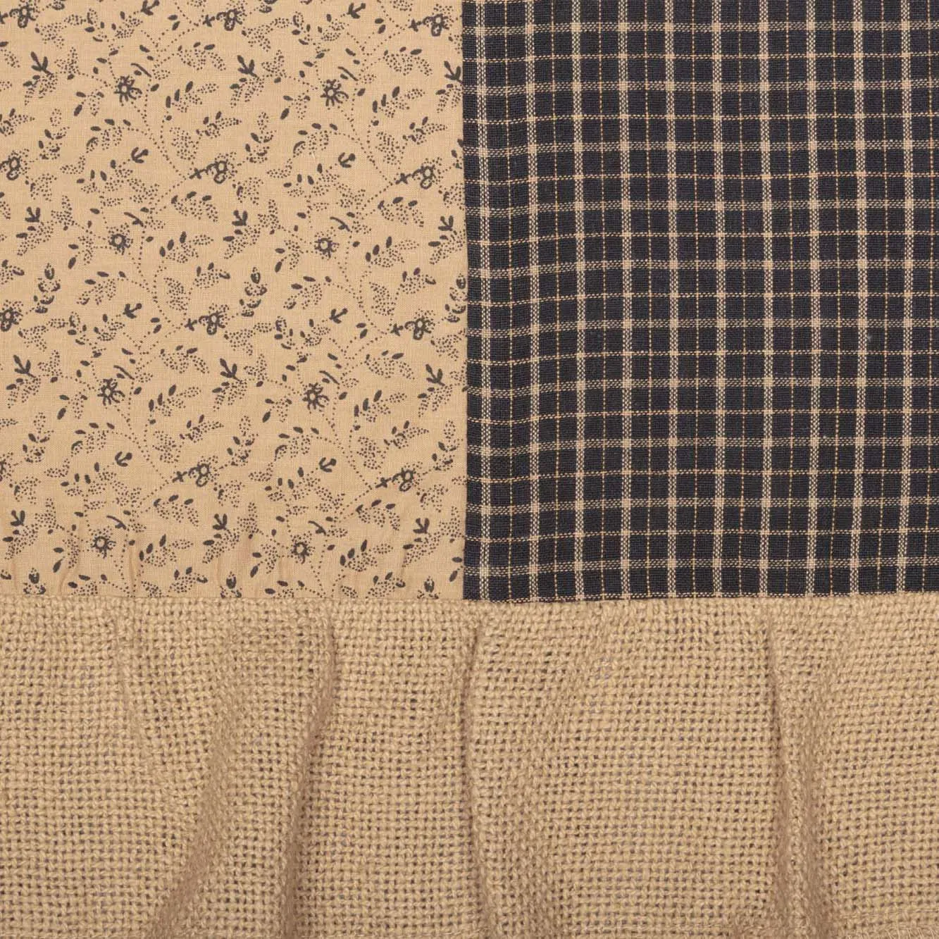 Maisie Panel with Attached Patch Valance Set of 2