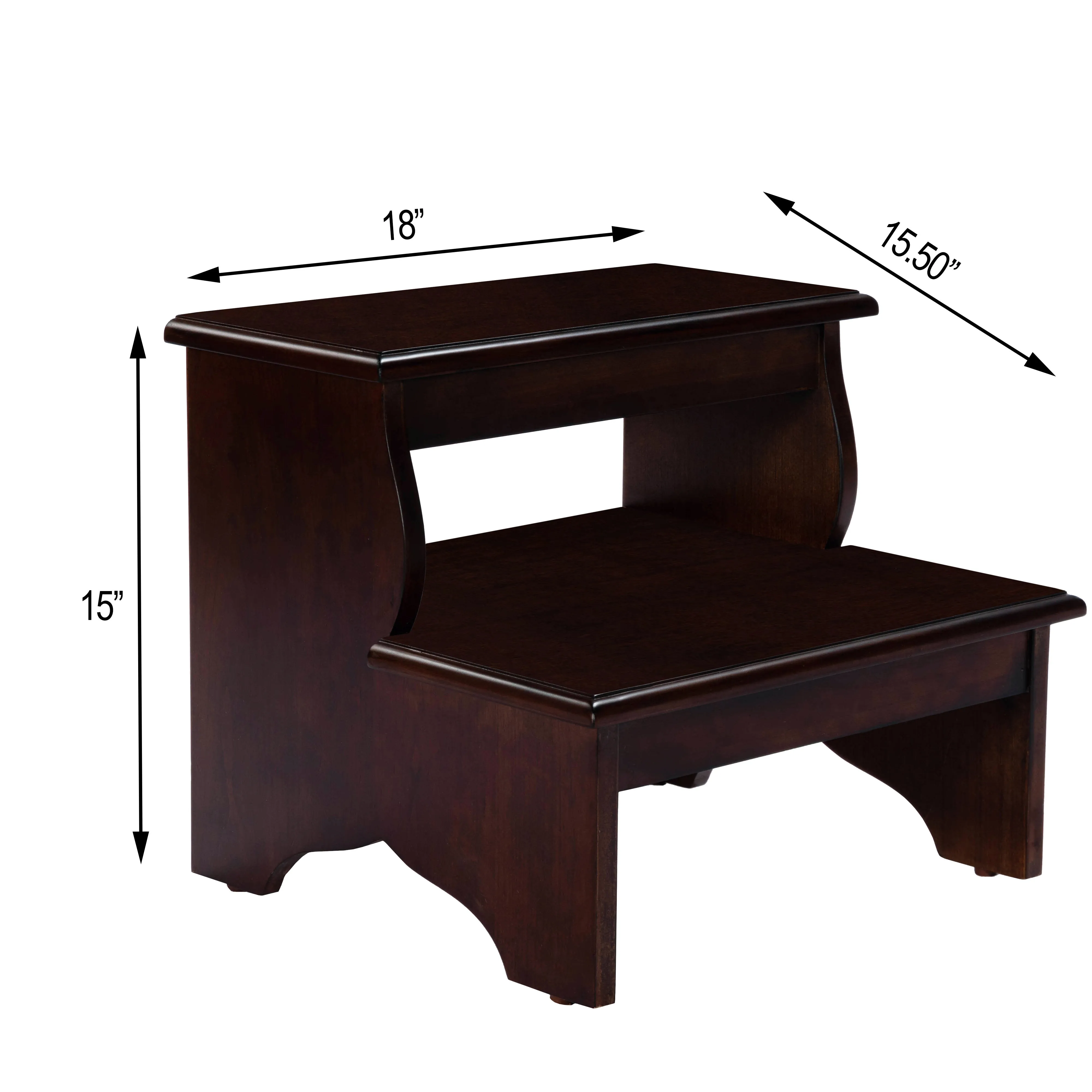 Melrose Step Stool in Medium Brown  1922024