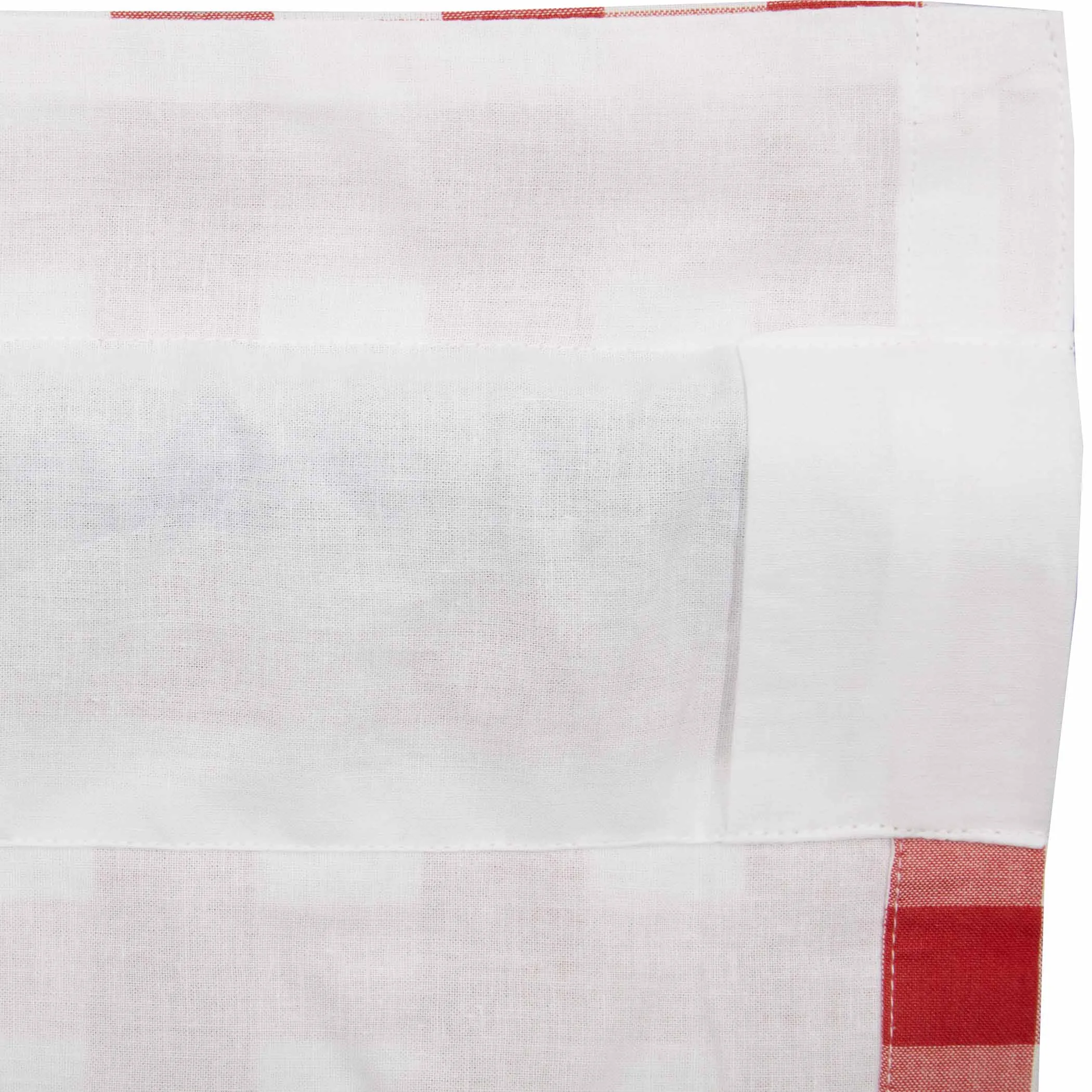 Panels Annie Buffalo Check Ruffled Farmhouse Window Curtain Set VHC Brands