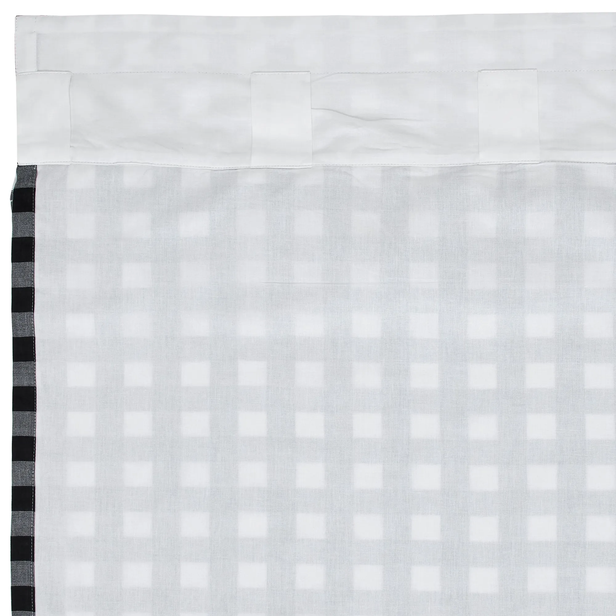 Panels Annie Buffalo Check Ruffled Farmhouse Window Curtain Set VHC Brands