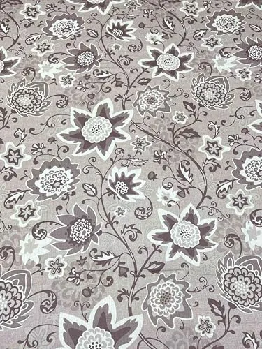 Pure Decor 100% Pure Cotton Lifestyle Collection King Size Bedsheet for Double Bed (108"X108") with 2 Coordinate Pillow Covers PD 4281 - Floral, Purple