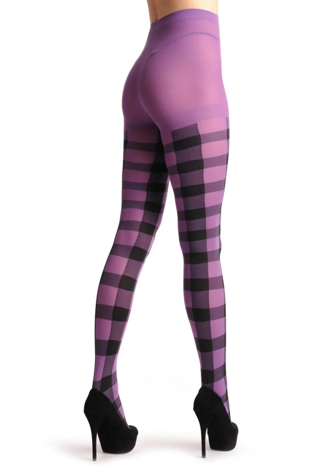 Purple & Black Checkered