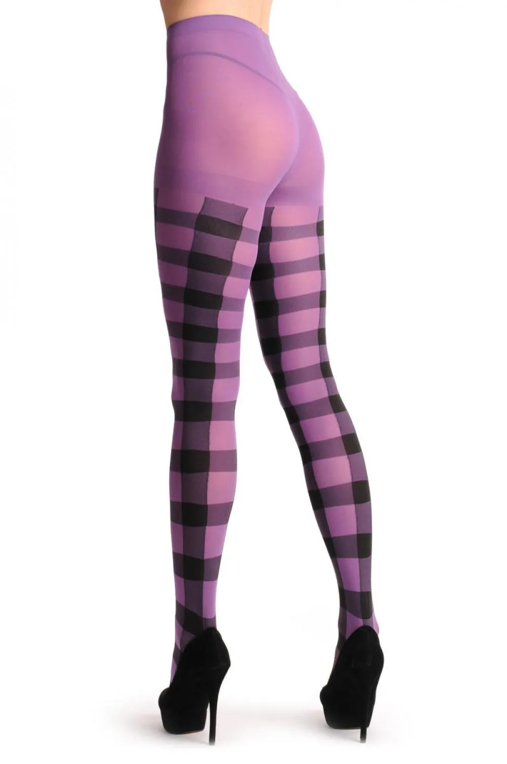 Purple & Black Checkered