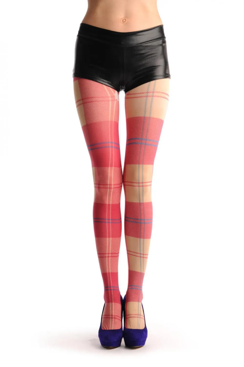 Red & Yellow Wide Checkered Print