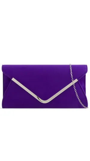 Regan Clutch- Dark Purple