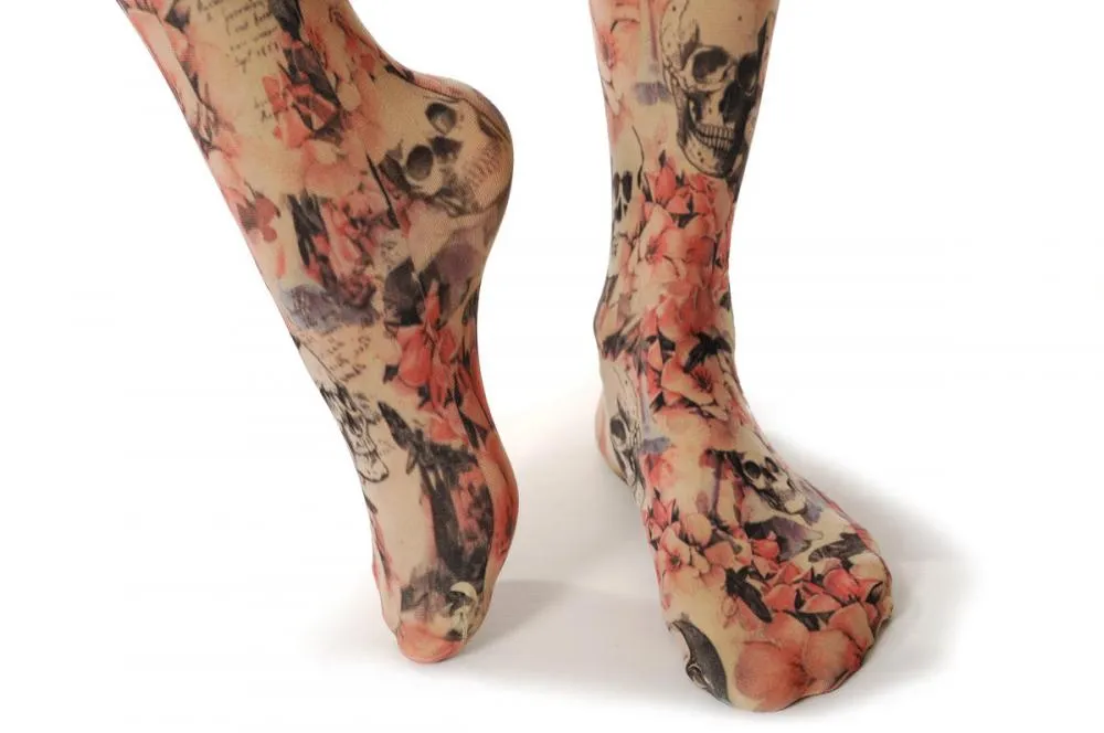Skull Pink Flowers Lyrics Flies Vintage
