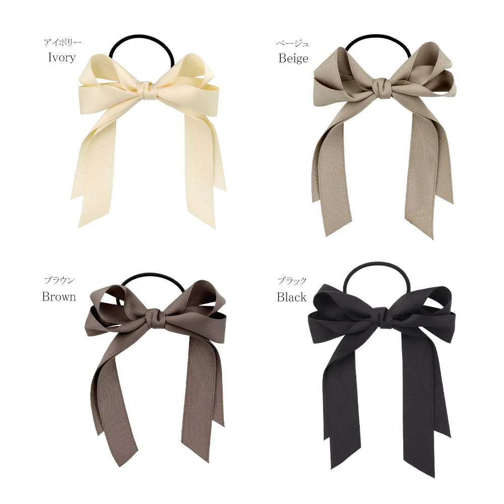 Solid Bow Hair Tie