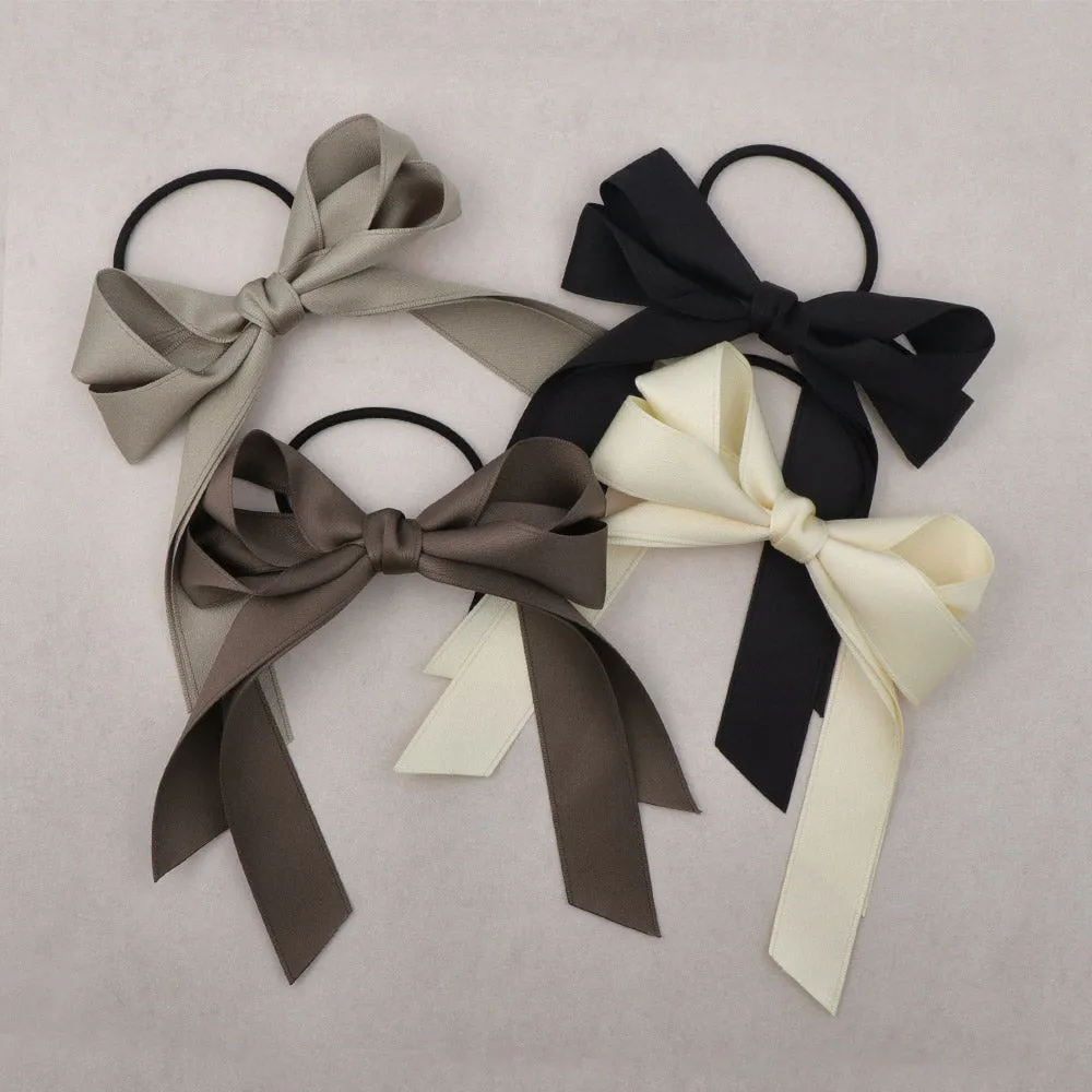 Solid Bow Hair Tie