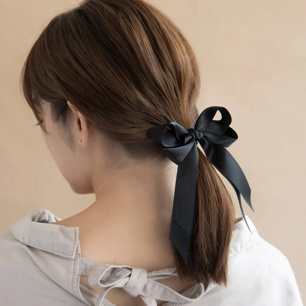 Solid Bow Hair Tie