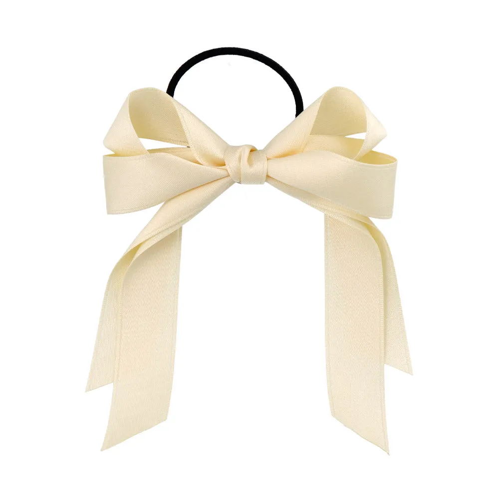 Solid Bow Hair Tie
