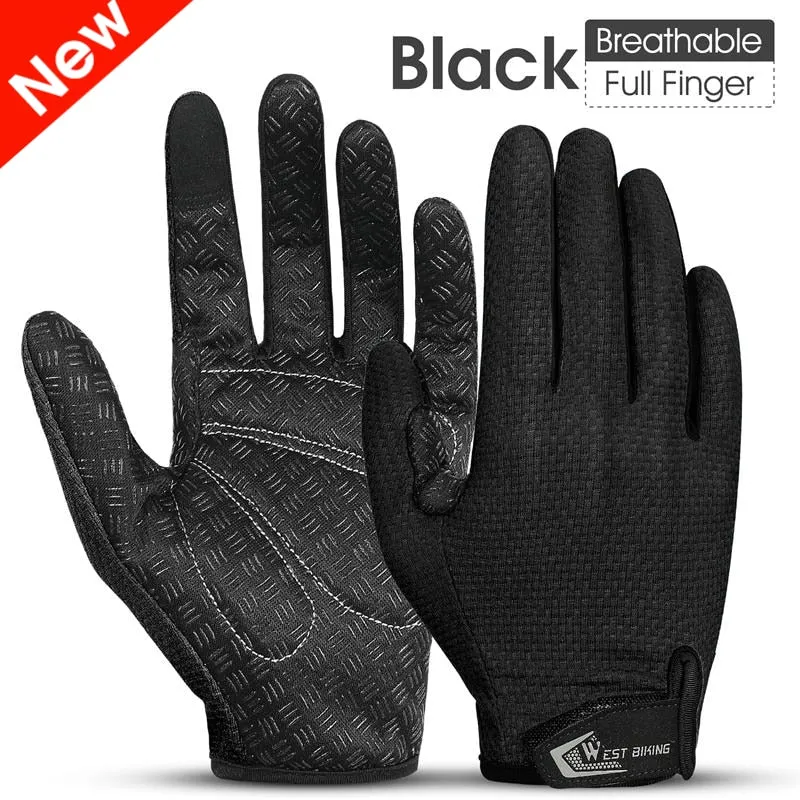 Sports Cycling Gloves Touch Screen Men Women MTB Bike Gloves Running Fitness Gym Riding Motorcycle Bicycle Gloves