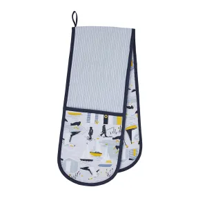 Ulster Weavers Seashore Double Oven Glove One Size in Blue