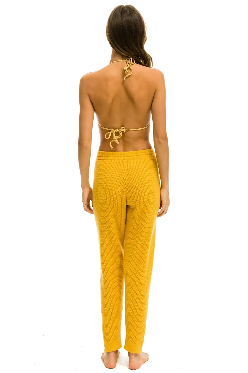 VINTAGE CABIN CASHMERE SWEATER PANT	- GOLD