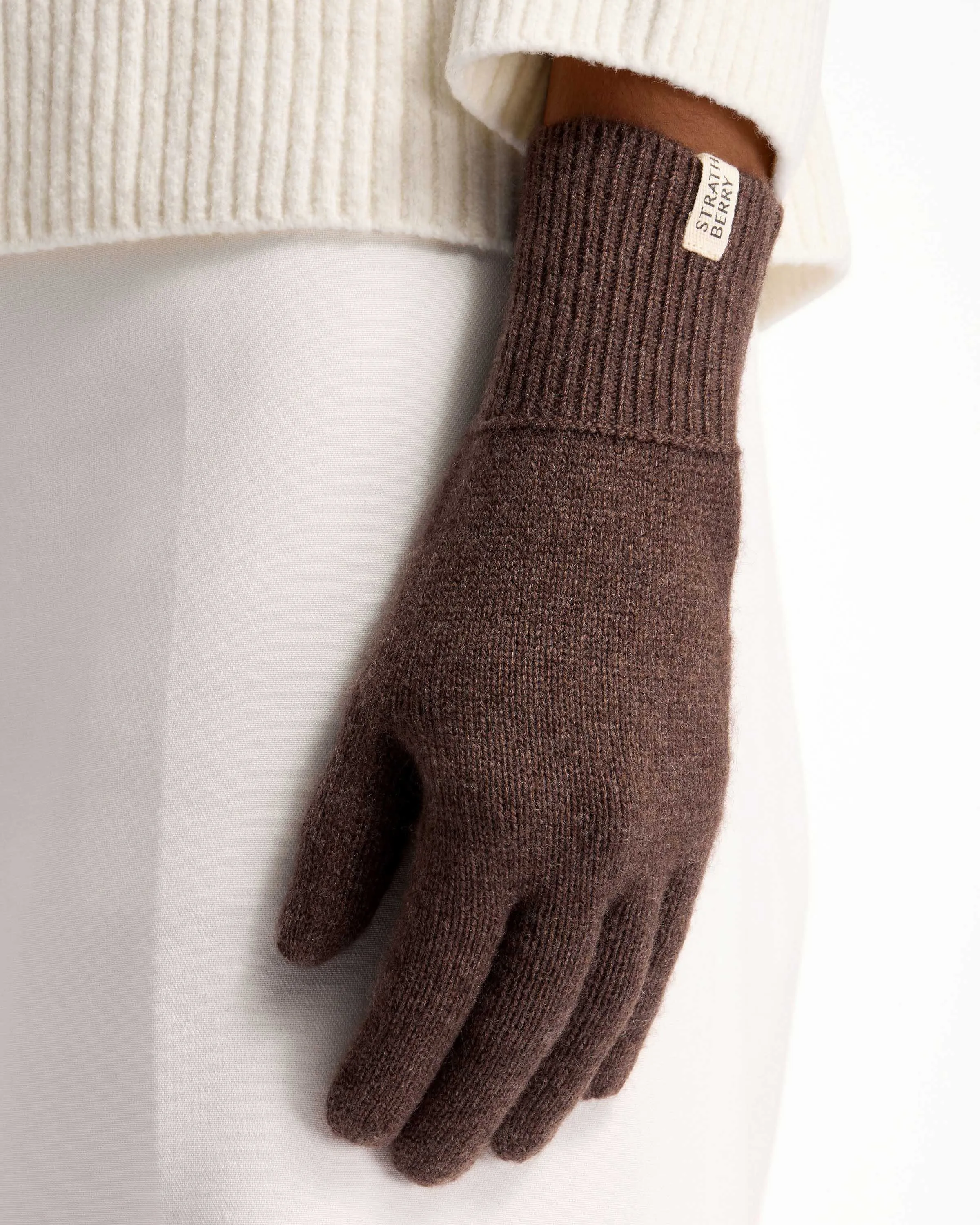 Westray Cashmere Gloves - Coffee