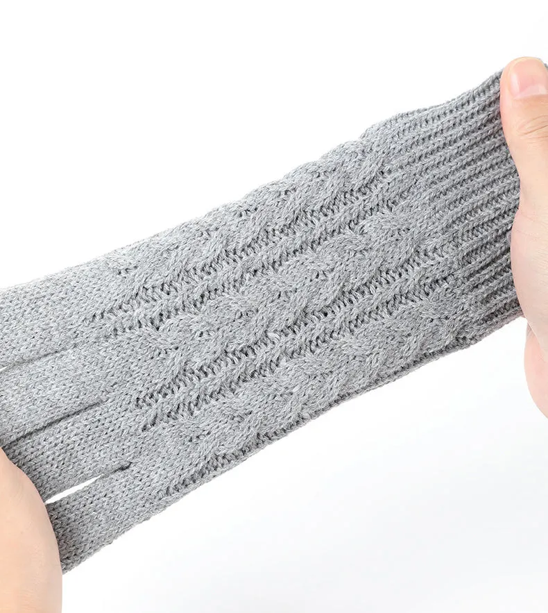 Windproof Outdoor Full Finger Touch Screen Gloves XL-Gray