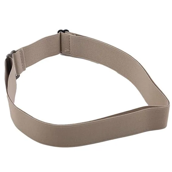Women's No Show Invisible Belt Elastic Stretch Waist Belt with Flat Buckle